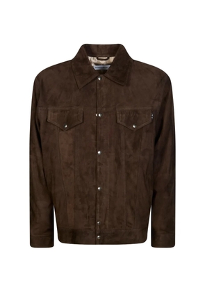 Department 5 buttoned suede jacket - Brown