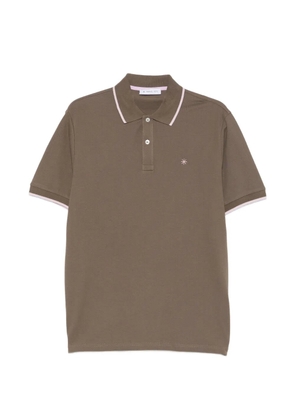 Manuel Ritz contrasting piquet polo shirt - Brown