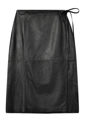 Paul Smith panelled tie midi skirt - Black
