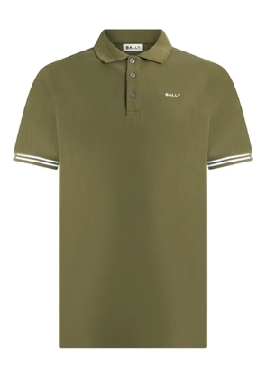 Bally striped cotton polo shirt - Green