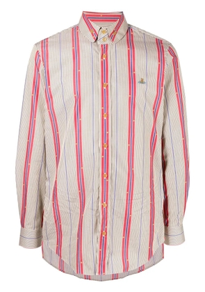 Vivienne Westwood all-over print button-down shirt - Brown