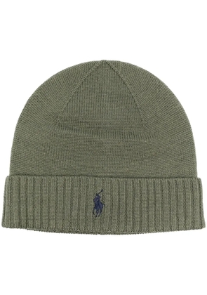 Polo Ralph Lauren embroidered logo beanie - Green