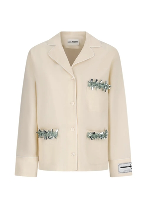 DES PHEMMES sequin shirt - Neutrals