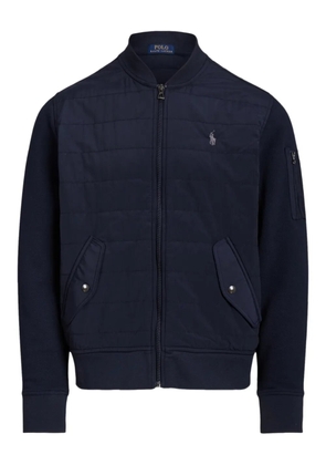 Polo Ralph Lauren panel-design zip-fastening bomber jacket - Blue
