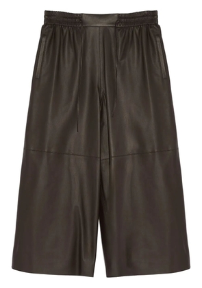 Yves Salomon culotte leather trousers - Brown