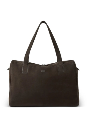 Zegna logo-detail tote bag - Brown
