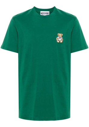 Moschino Teddy Bear-patch cotton T-shirt - Green