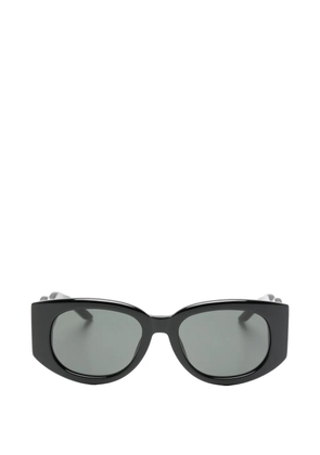 Casablanca wavy-design sunglasses - Black