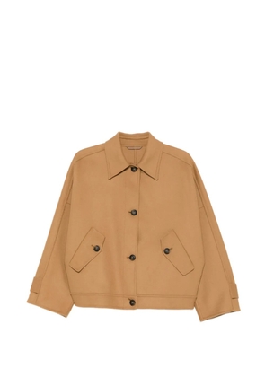 Closed flap-pocket buttoned jacket - Neutrals