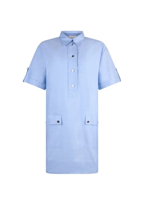 LIU JO patch pocket shirt mini dress - Blue