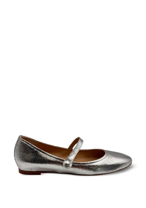 GUGLIELMO ROTTA strap-detail ballet flats - Silver