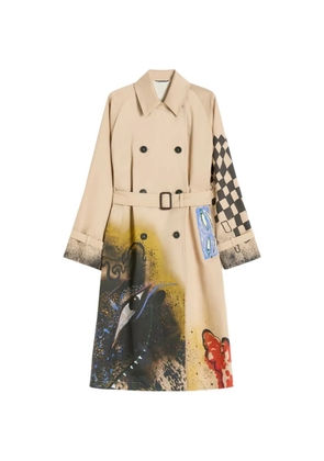 Weekend Max Mara graphic-print belted trench coat - Neutrals