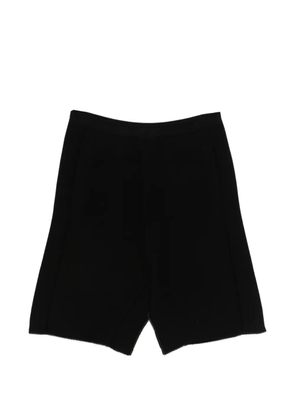Label Under Construction rib-knit shorts - Black