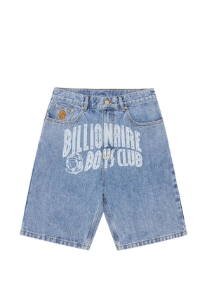 Billionaire Boys Club embroidered logo denim shorts - Blue