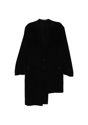 Yohji Yamamoto asymmetric hem jacket - Black
