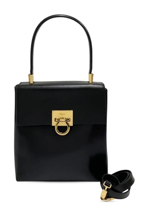 Ferragamo Pre-Owned 2010-2025 Small Leather Gancini Iconic Top Handle Bag satchel - Black
