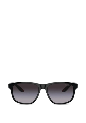 Prada Linea Rossa rectangle-frame sunglasses - Black