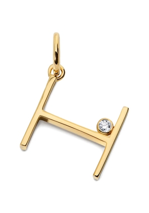 Monica Vinader initial diamond pendant - Gold