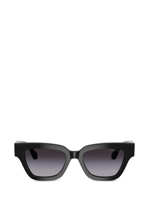 Giorgio Armani geometric-frame logo-detail sunglasses - Black