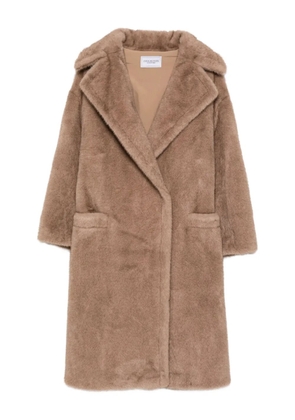 Forte Dei Marmi Couture logo-lettering coat - Brown