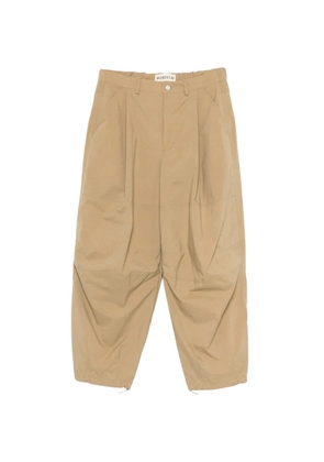 MORDECAI pleat stripe-detail cargo pants - Neutrals