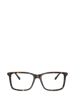Polo Ralph Lauren striped-detail square-frame glasses - Green