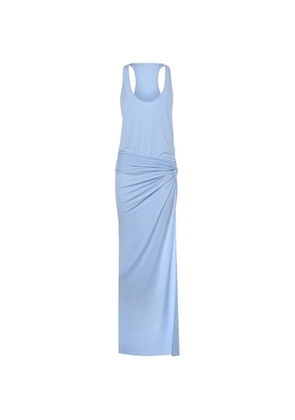 THE ANDAMANE maxi racerback-knotted dress - Blue