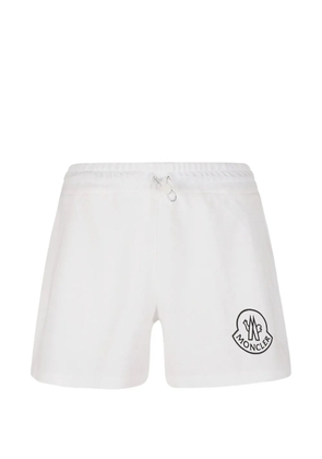 Moncler logo track shorts - White