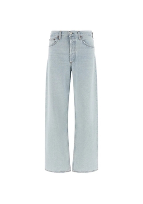 AGOLDE Arc contrast-stitch five-pocket jeans - Blue