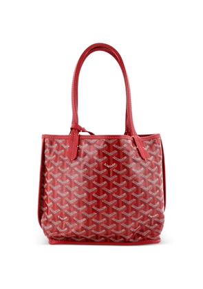 Goyard Pre-Owned Anjou Reversible Tote Coated Canvas Mini satchel - Red