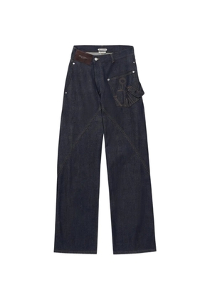 JW Anderson twisted workwear denim jeans - Blue