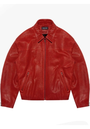 Mainless leather jacket - Red