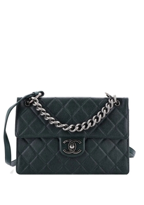 CHANEL Pre-Owned Retro Class Flap Bag Quilted Caviar Large shoulder bag - Green