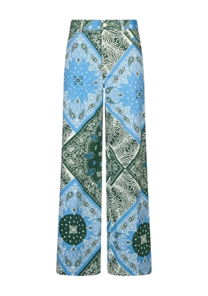 LIU JO printed trousers - Green