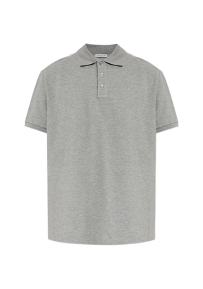 Moncler shoulder stripe polo shirt - Grey