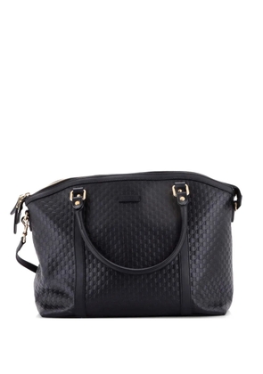 Gucci Pre-Owned Britt Convertible Dome Microguccissima Leather Medium satchel - Black