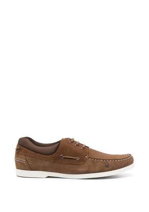 Woolrich lace-up boat shoes - Brown