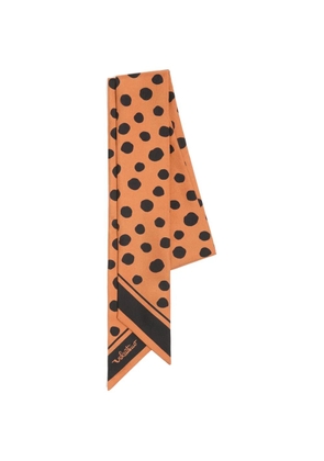 Valentino Garavani dalmatian polka-dot silk bandeau scarf - Orange