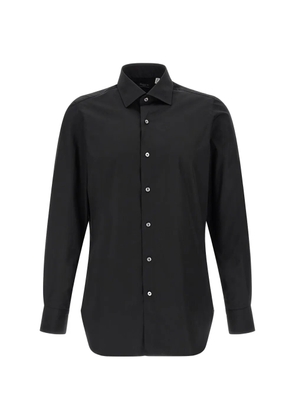 Finamore 1925 Napoli Napoli collar cotton shirt - Black