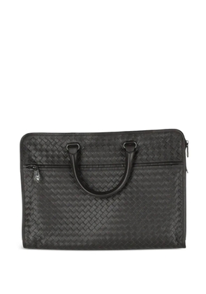Bottega Veneta Pre-Owned woven leather briefcase - Brown
