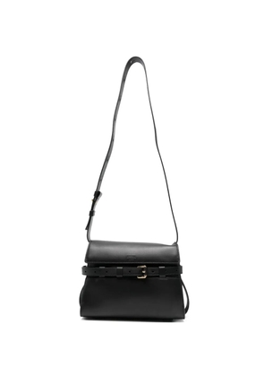Moschino buckle-strap crossbody bag - Black