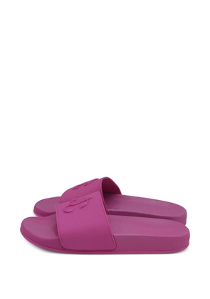Jimmy Choo Pre-Owned Port F pool slides - Pink