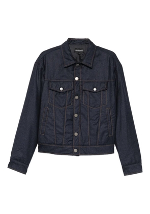 Emporio Armani button-fastening jacket - Blue
