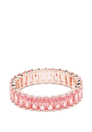 Swarovski crystal-embellished baguette ring - Pink