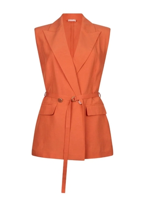 LIU JO belted waistcoat - Orange