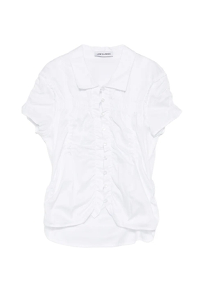 Low Classic button-down gathered shirt - White