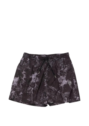 Stockholm Surfboard Club embroidered swim shorts - Black