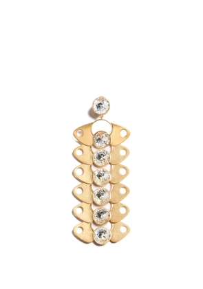Valentino Garavani Pages single earring in metal and crystal - Gold
