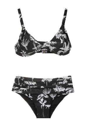 Lygia & Nanny Marianne graphic-print bikini - Black
