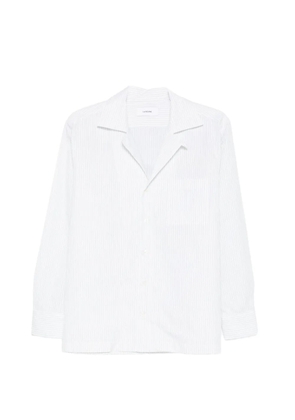 Lardini Paul striped-pattern chest-pocket shirt - White
